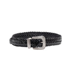 Black Braided Buckle Belt 1