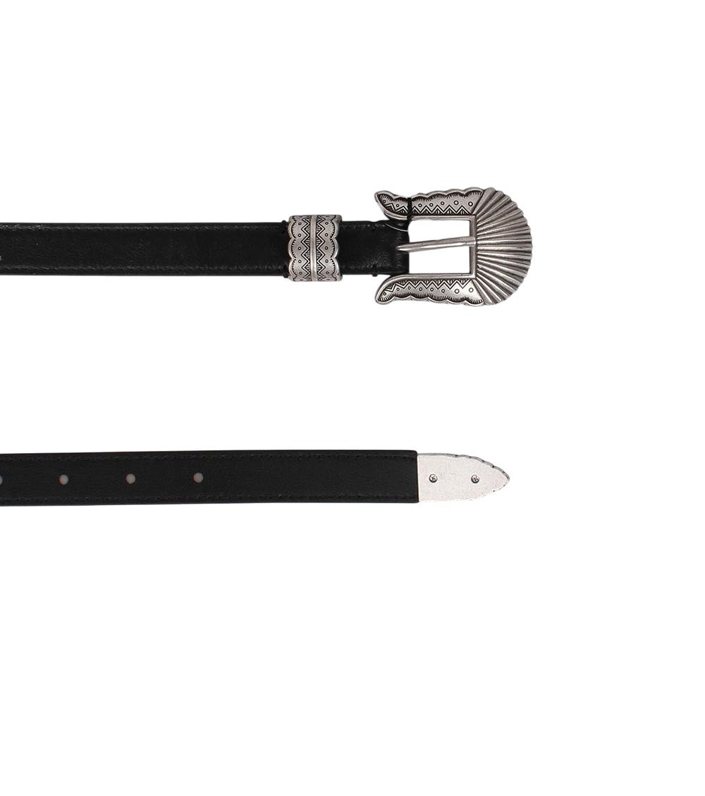 Black Kim Buckle Belt 2