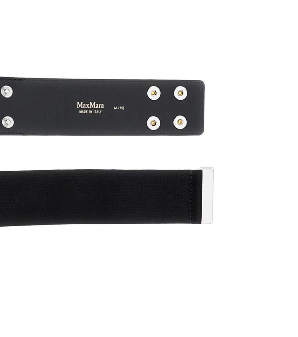 Black Elasticated Webbing Belt 2