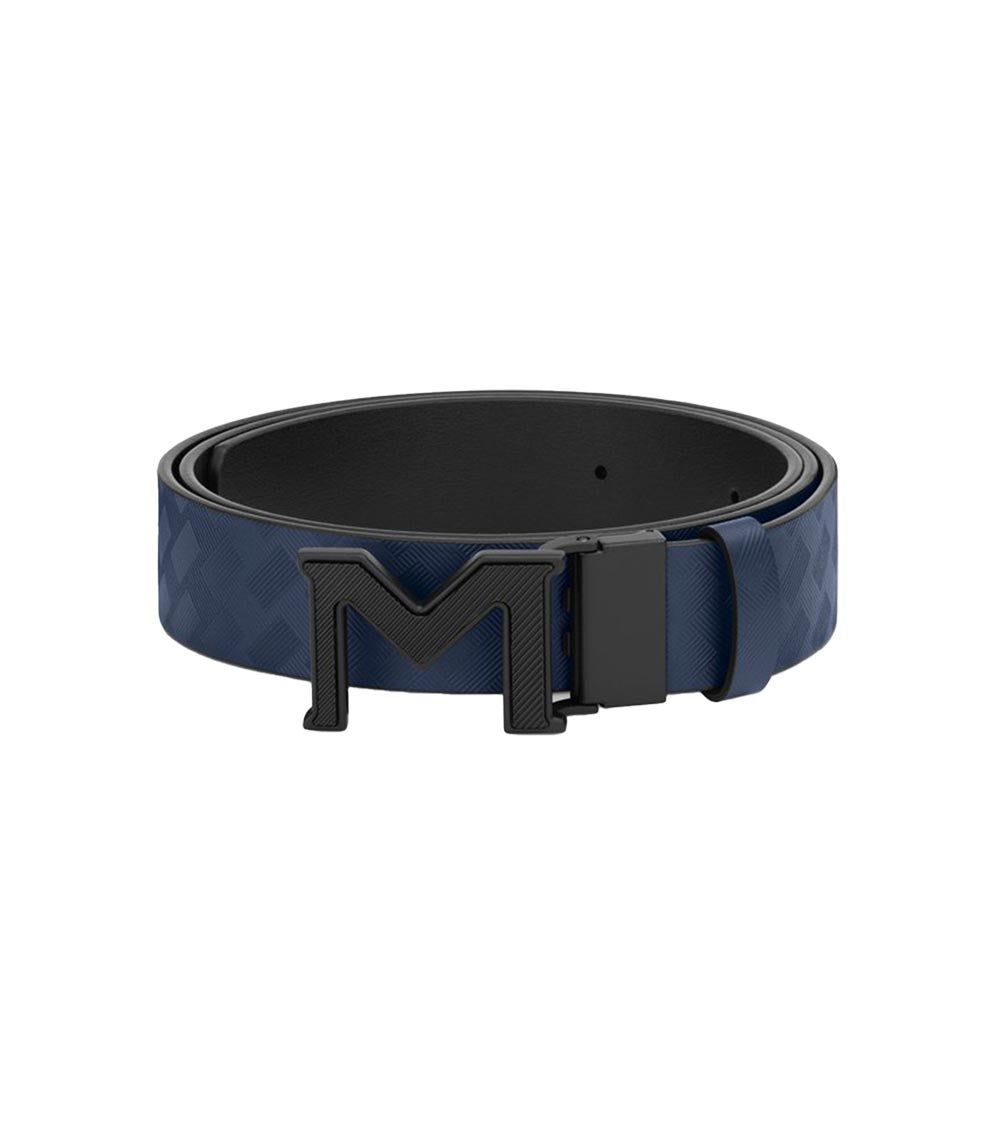Blue Logo Cut To Size Reversible Belt 1