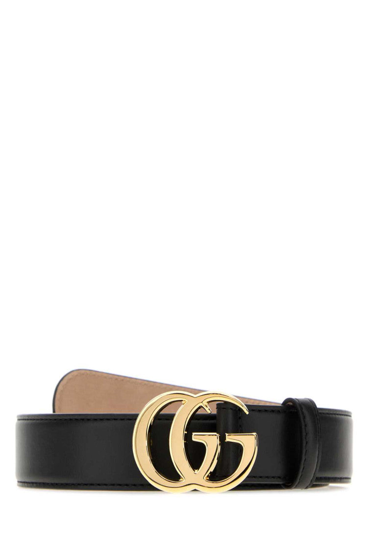 Black Logo Buckle Belt 1