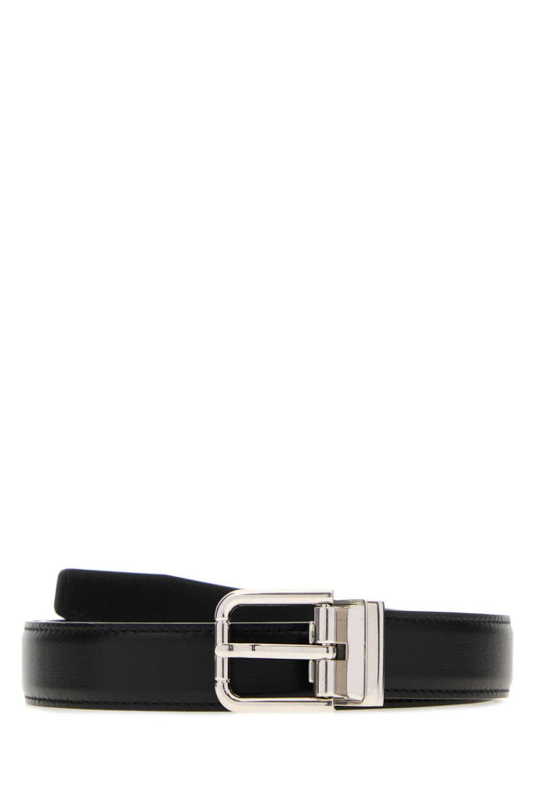 Black Logo Buckle Belt 1