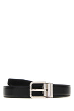 Black Logo Buckle Belt 1