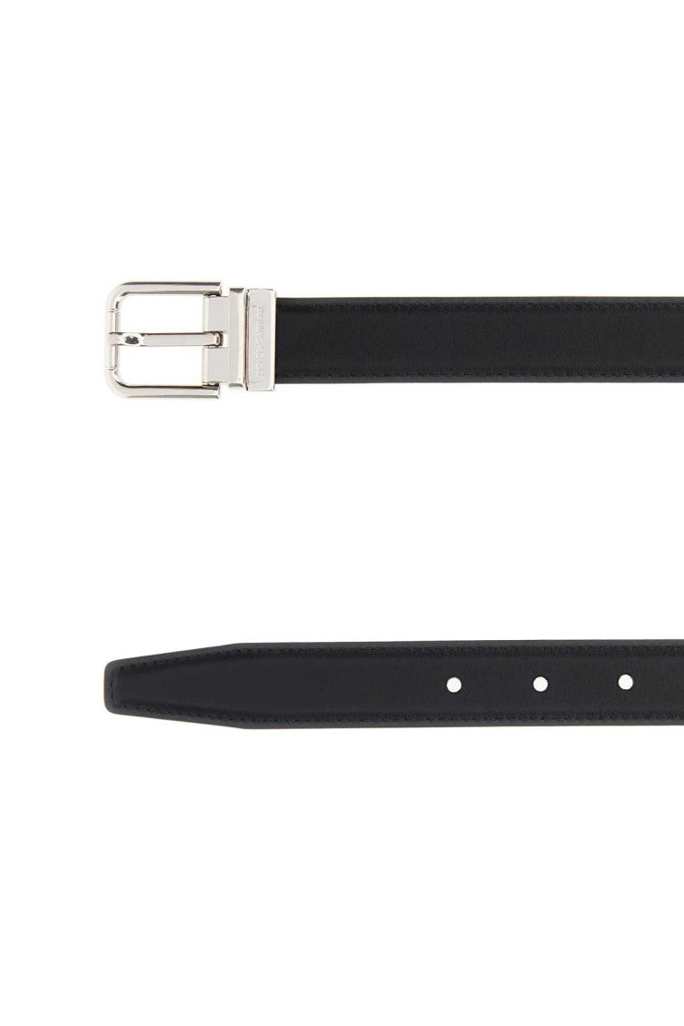 Black Logo Buckle Belt 2