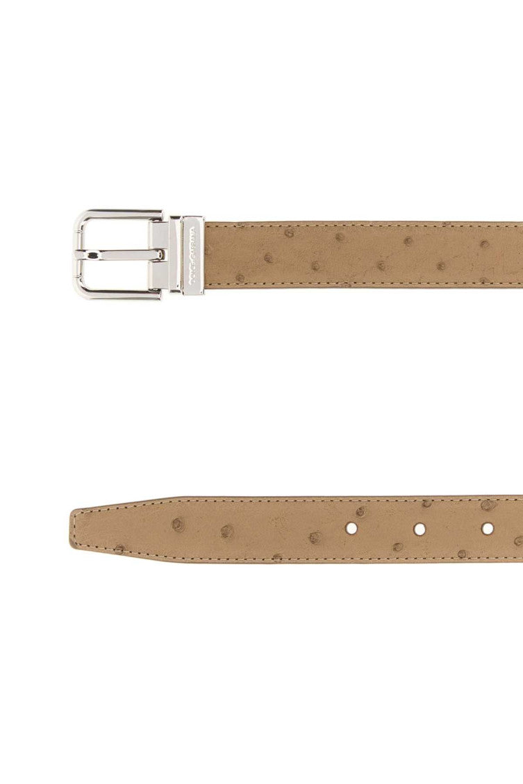 Beige Logo Buckle Belt 2