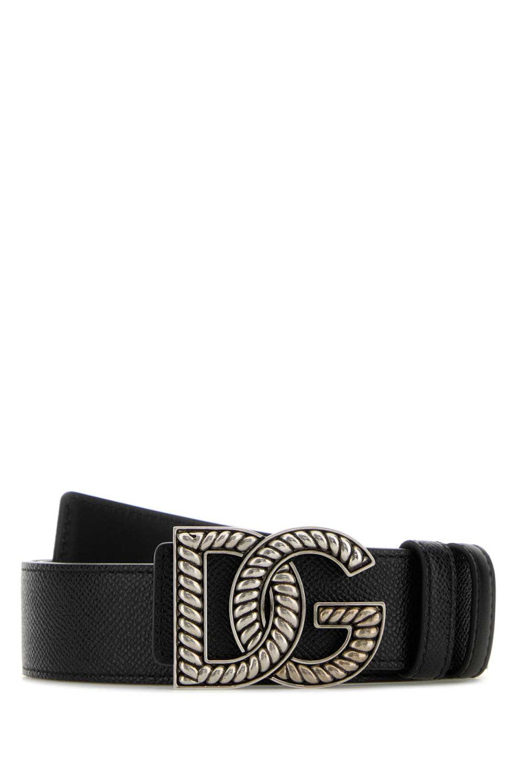 Black DG Logo Buckle Belt 1