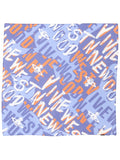 Blue Printed Logo Scarf 1