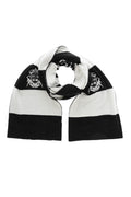 Black White Stripes Scarf 1