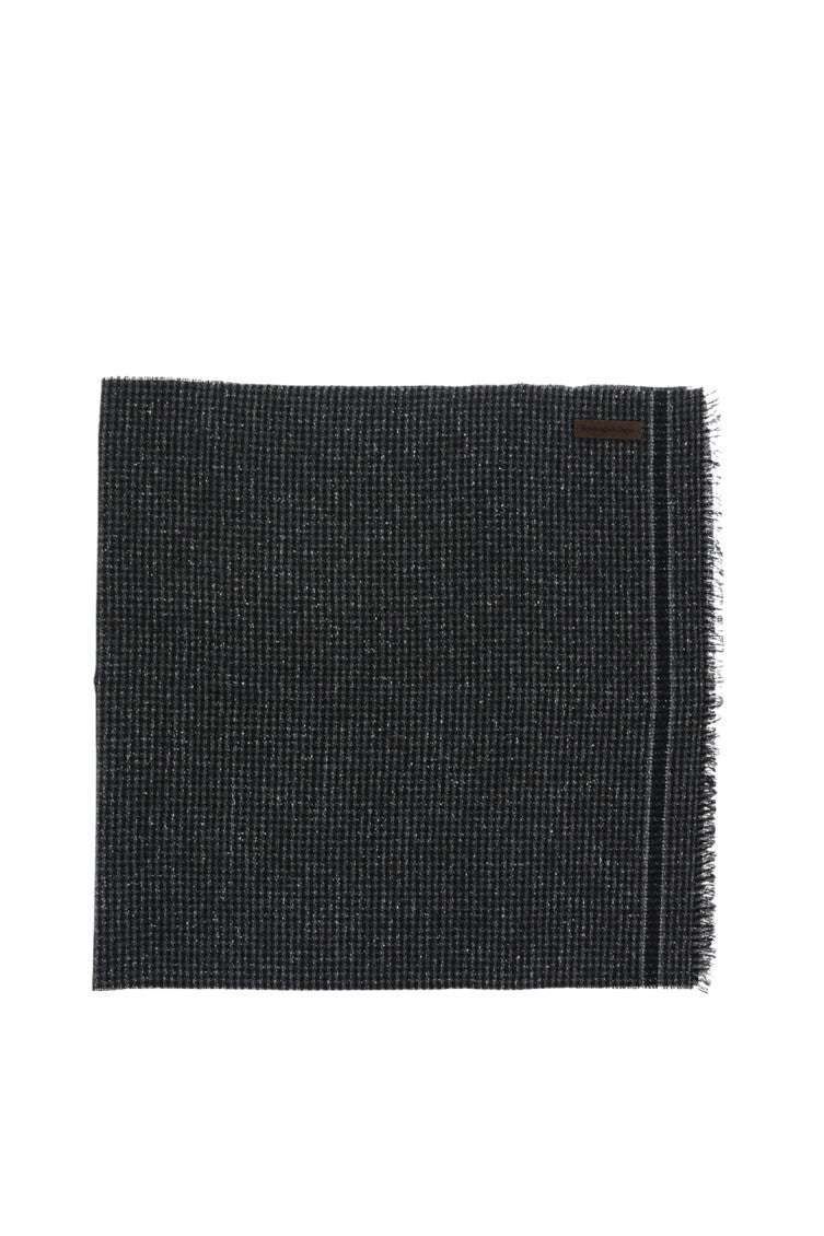 Black Houndstooth Scarf 1
