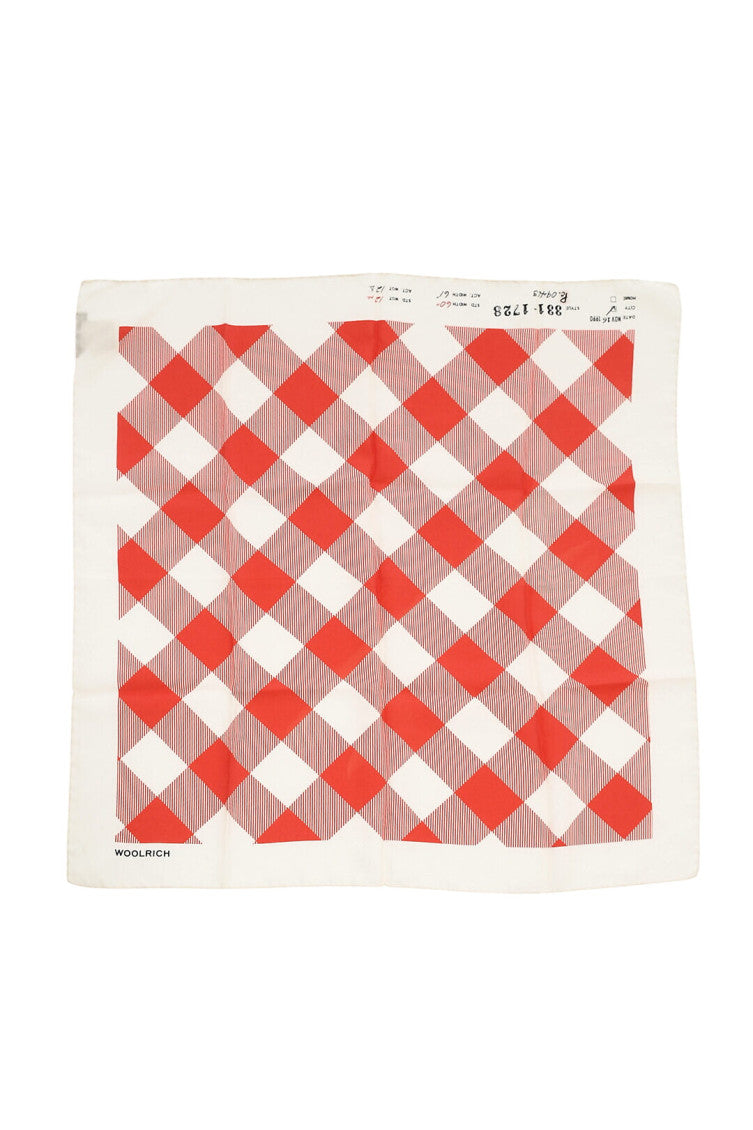 Red Checks Scarf 1