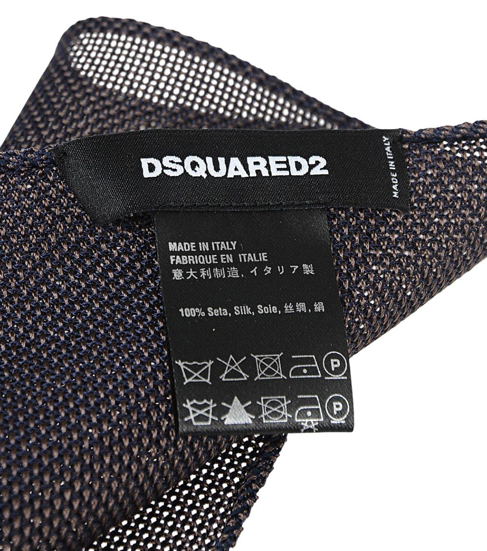 Black Knitted Pocket Square 2