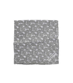 Grey Printed Pocket Square 1