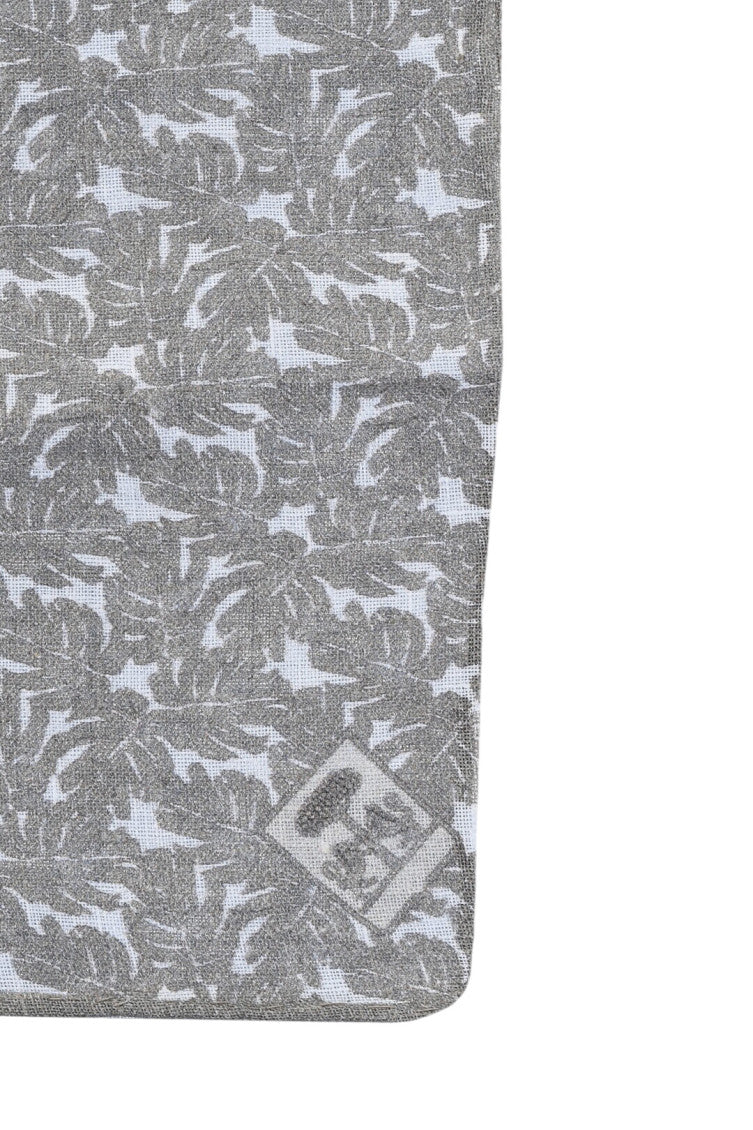 Grey Printed Pocket Square 3