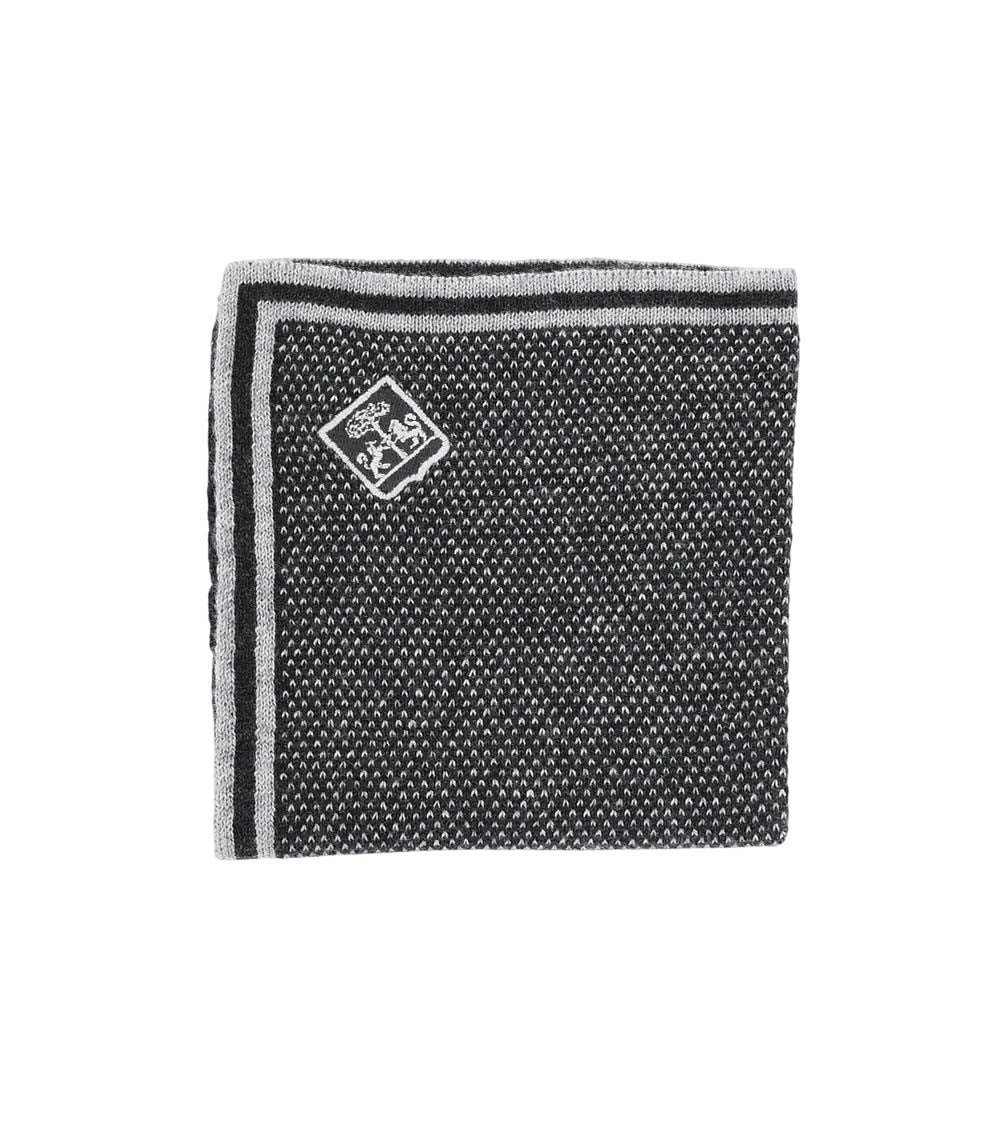 Black Textured Pocket Square 1