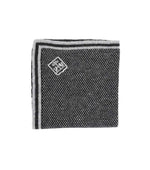 Black Textured Pocket Square 1