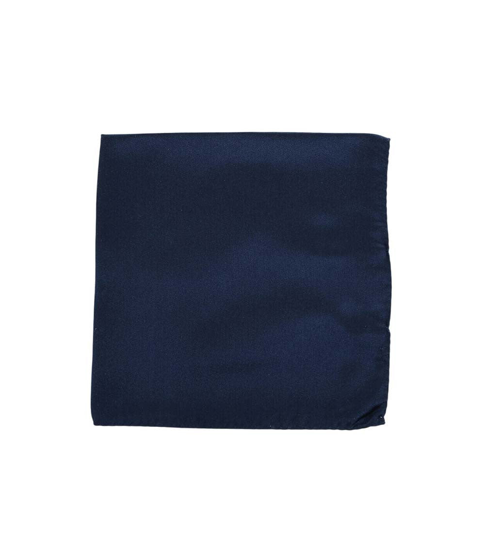 Blue Solid Pocket Square 1