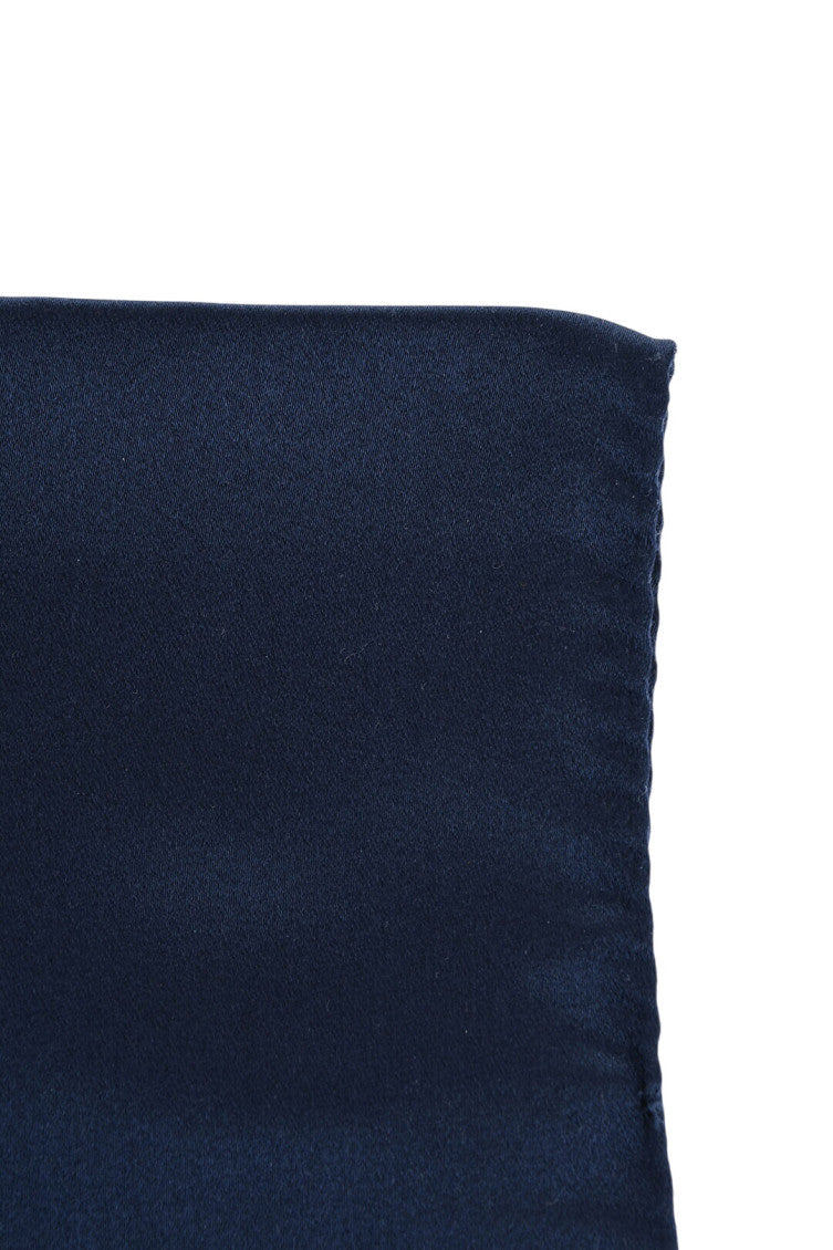 Blue Solid Pocket Square 2