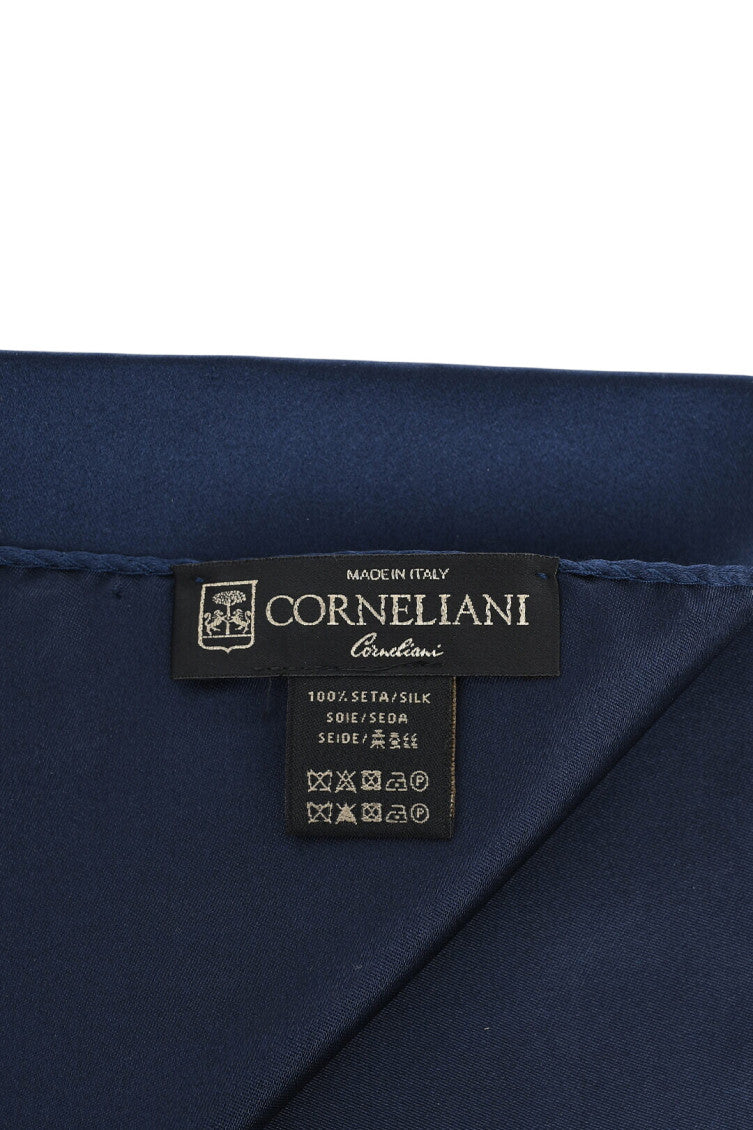 Blue Solid Pocket Square 3