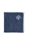 Blue Textured Pocket Square 1