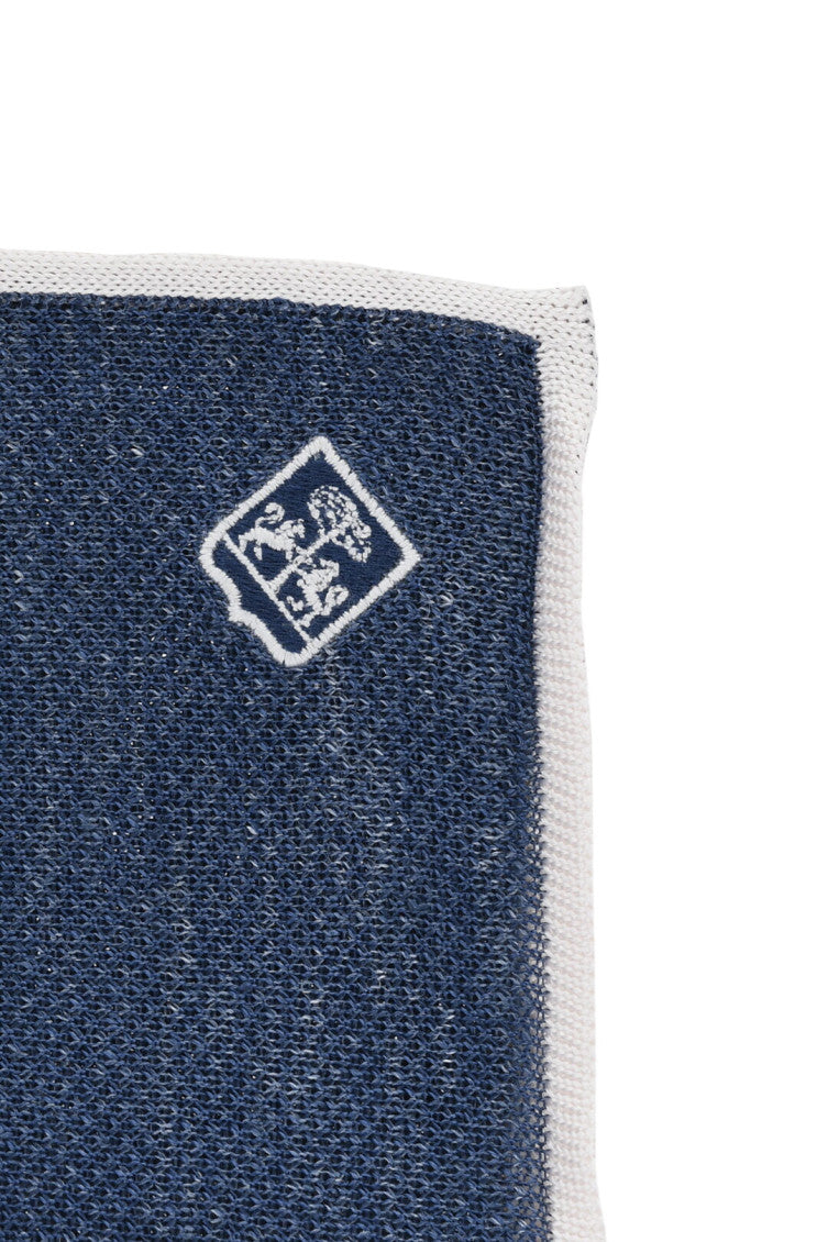Blue Textured Pocket Square 2
