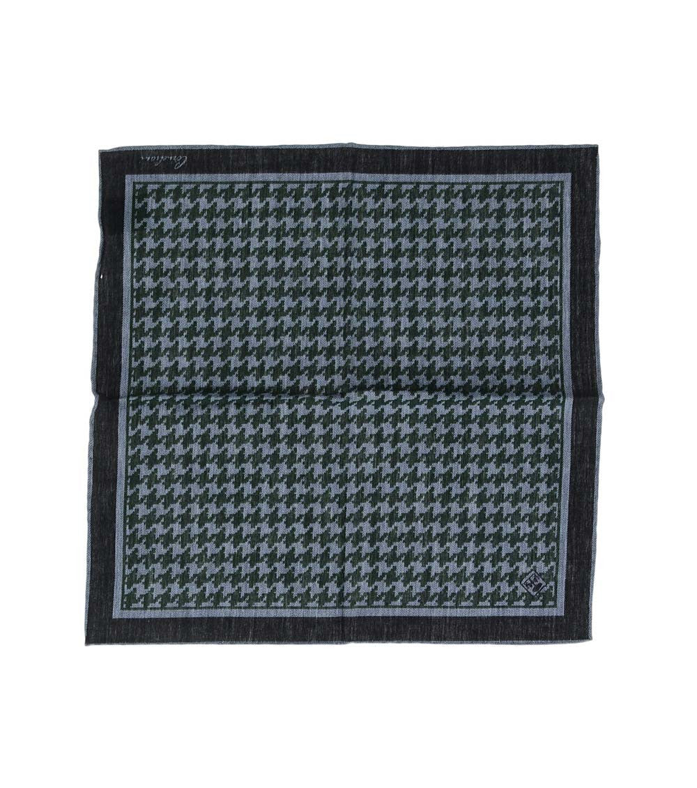 Grey Houndstooth Pocket Square 1