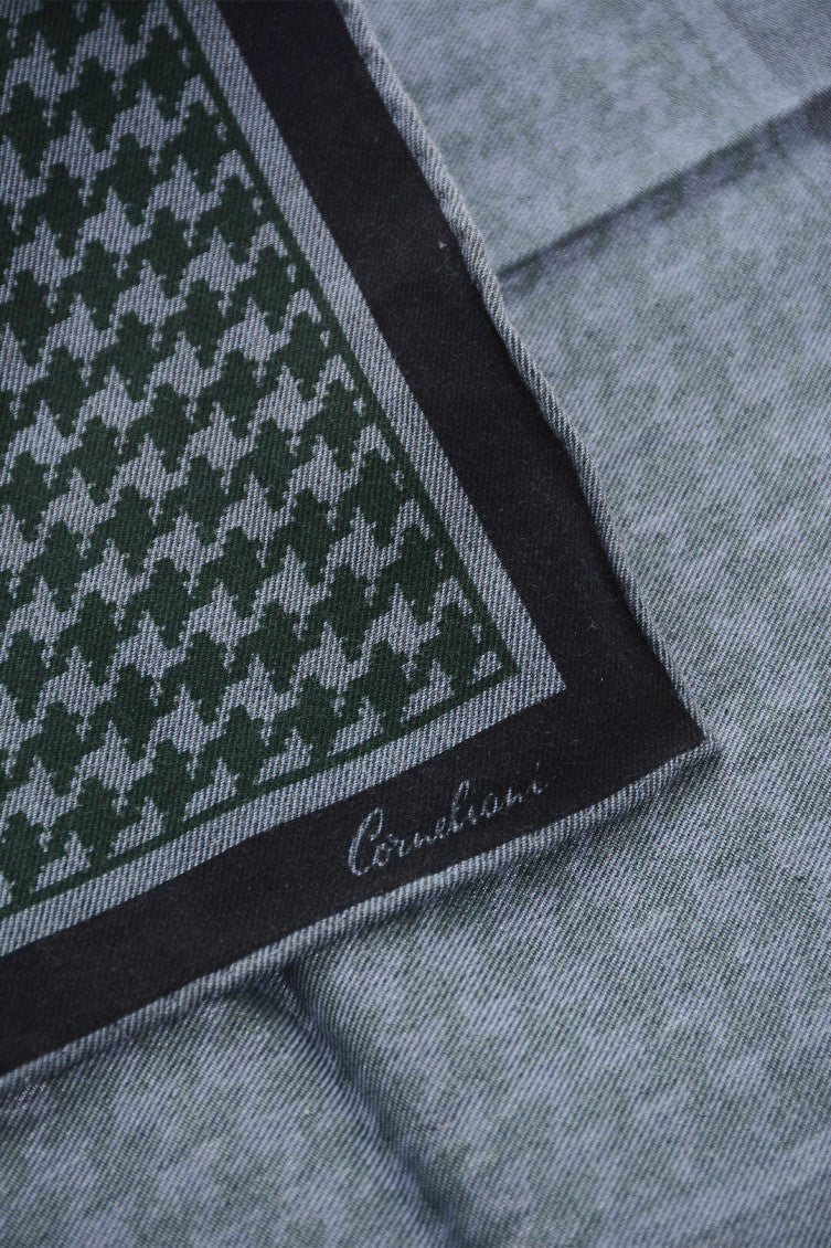 Grey Houndstooth Pocket Square 2