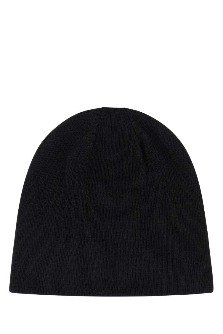 Black Logo Beanie Hat 2