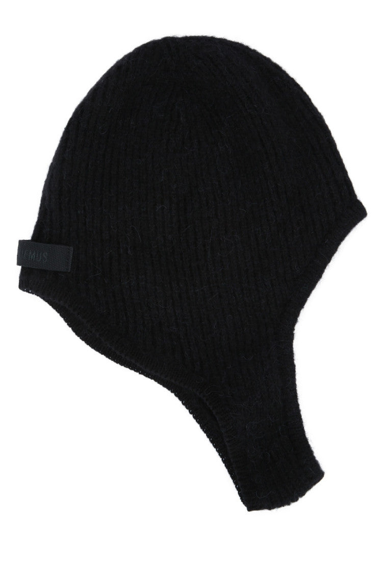 Black Textured Balaclava Cap 1