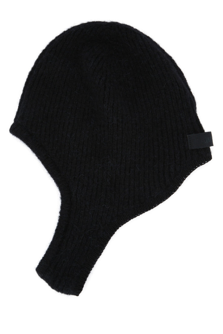 Black Textured Balaclava Cap 2