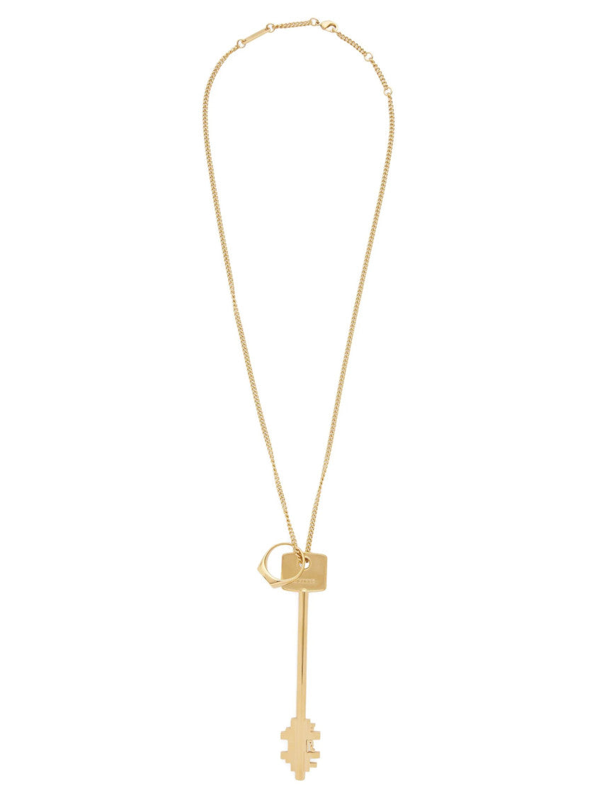 Gold Key Charm Necklace 1