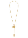 Gold Key Charm Necklace 1