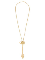 Gold Key Charm Necklace 1
