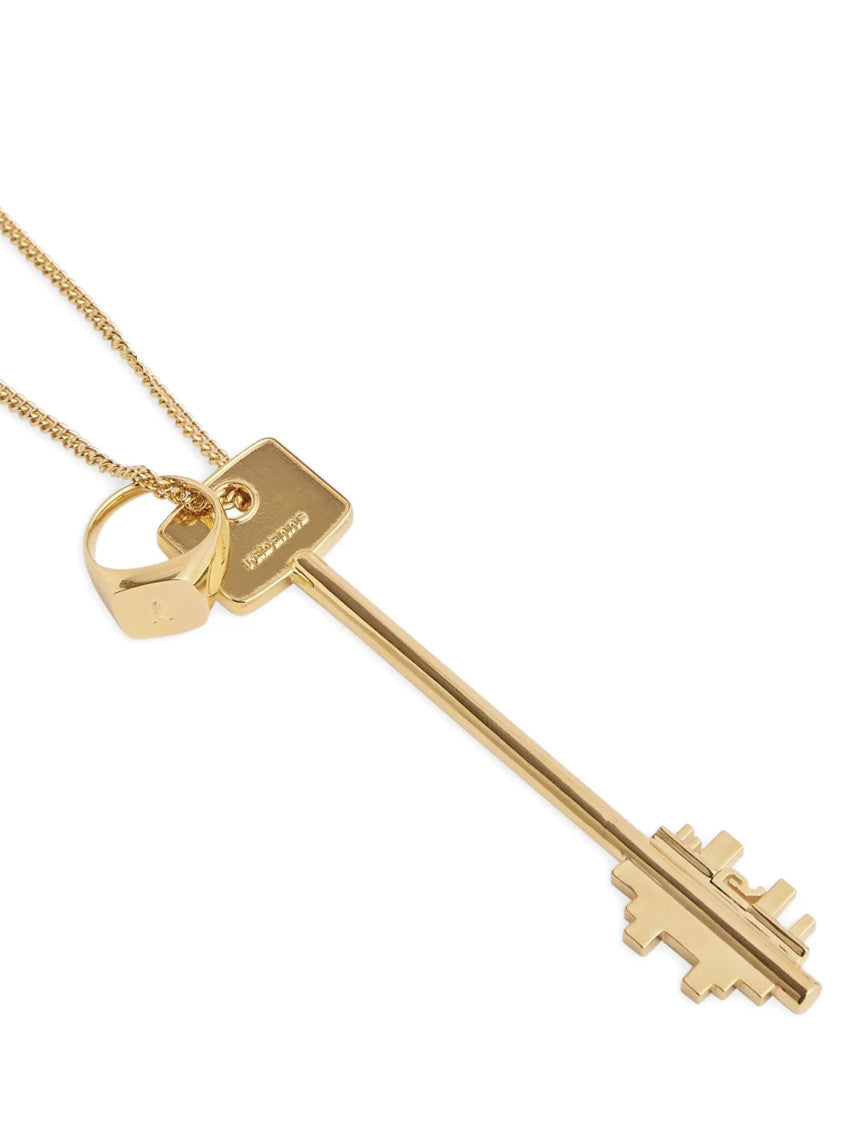 Gold Key Charm Necklace 2