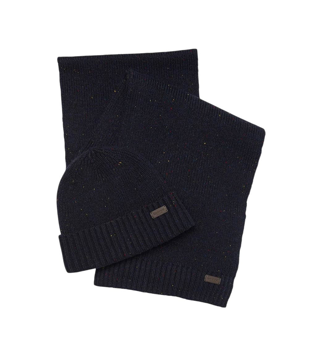 Blue Knitted Beanie And Scarf Set 4