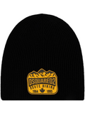 Black Logo-applique Wool Beanie Hat 1