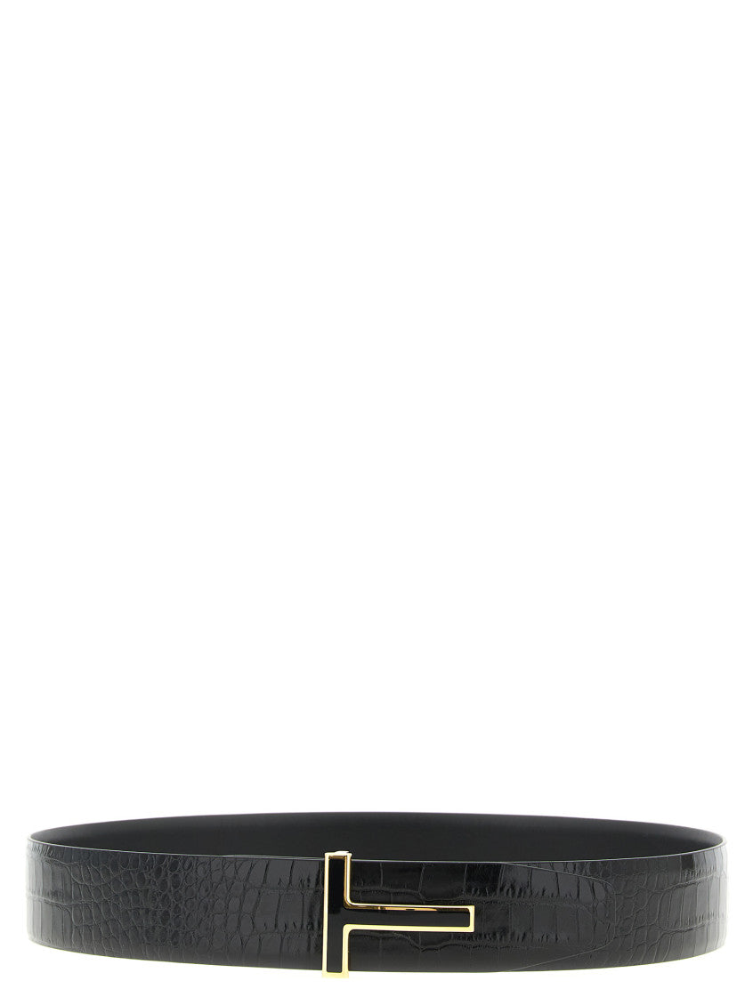 Black Reversible Textured Belt 1