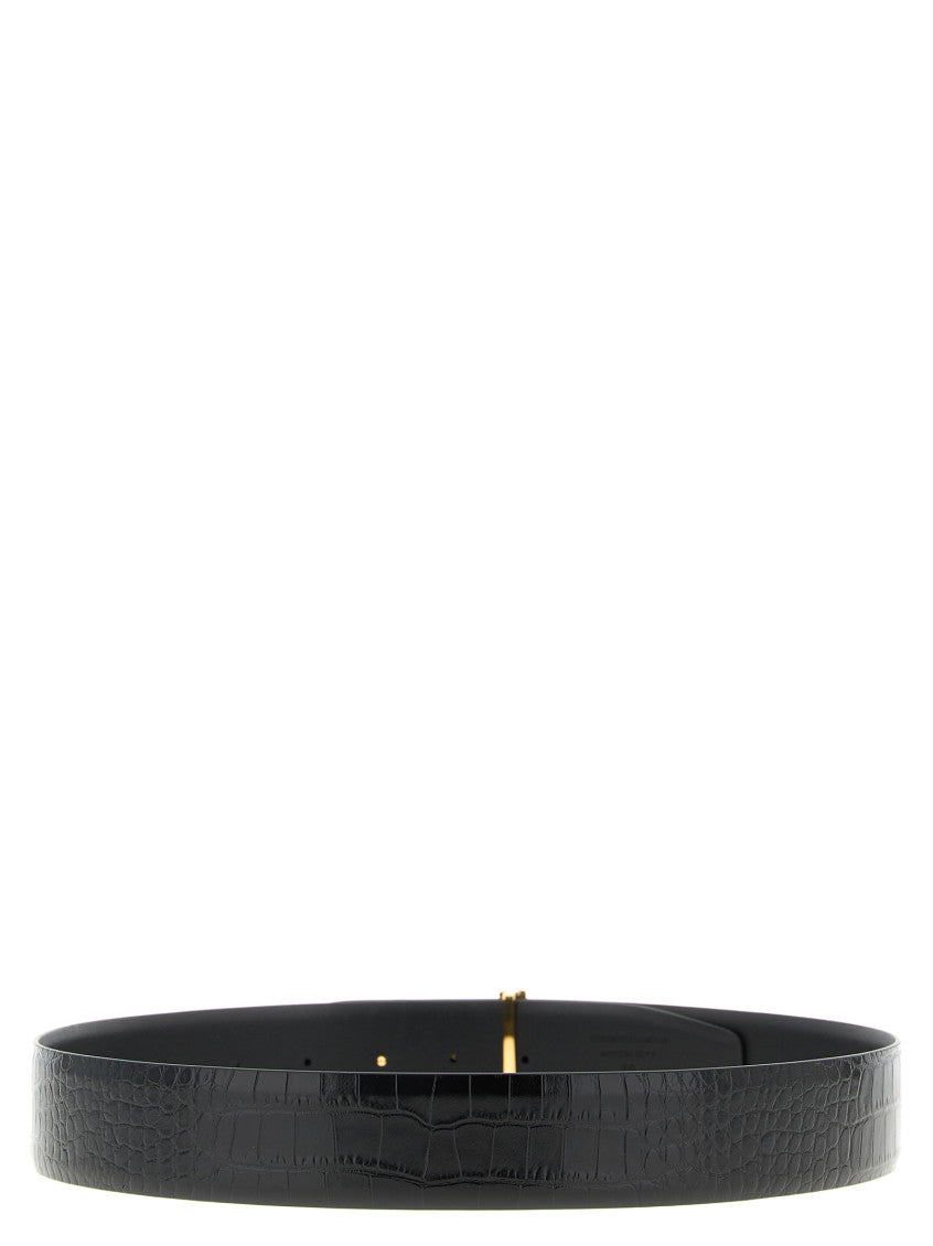Black Reversible Textured Belt 3