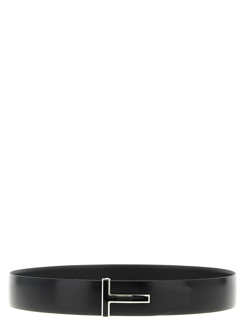 Black Shiny Solid Belt 1