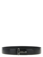 Black Shiny Solid Belt 1