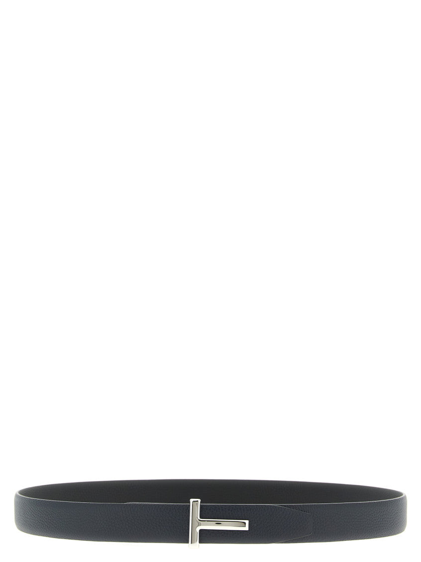 Navy Blue Hammered Reversible Textured Belt 1