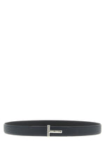 Navy Blue Hammered Reversible Textured Belt 1