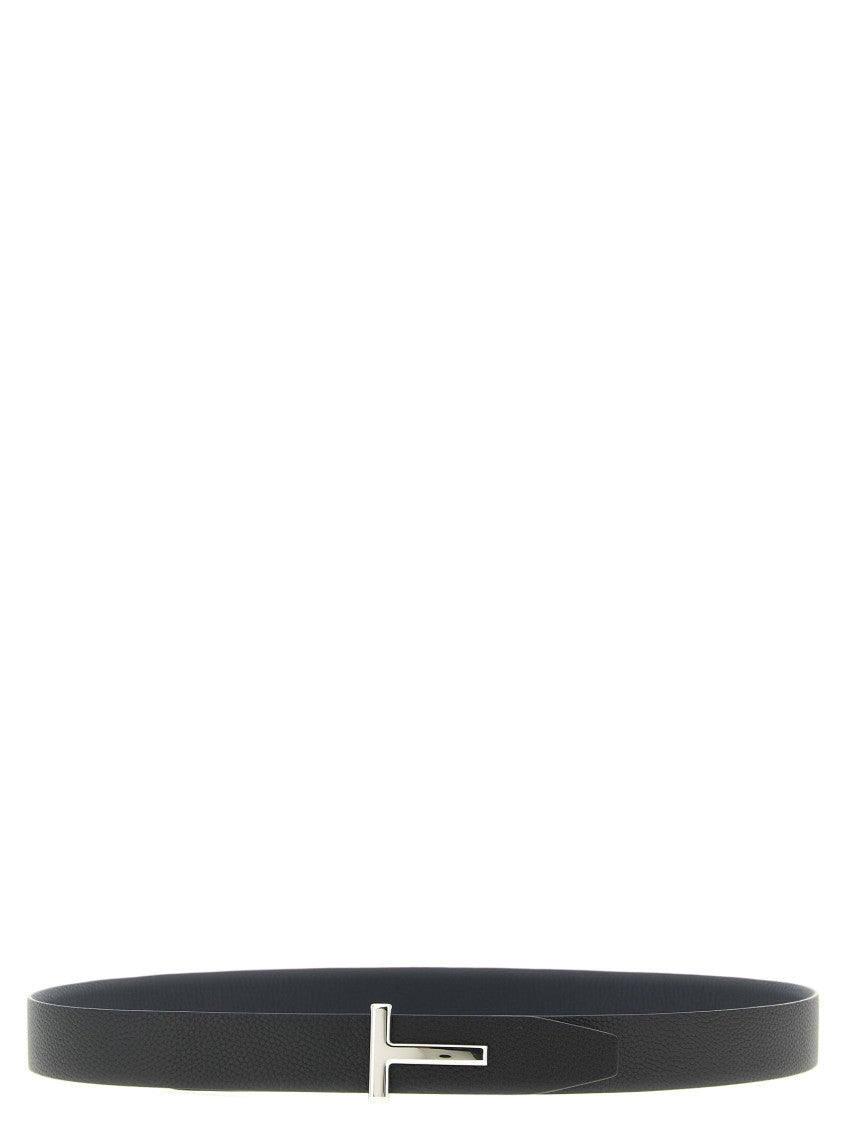 Navy Blue Hammered Reversible Textured Belt 2