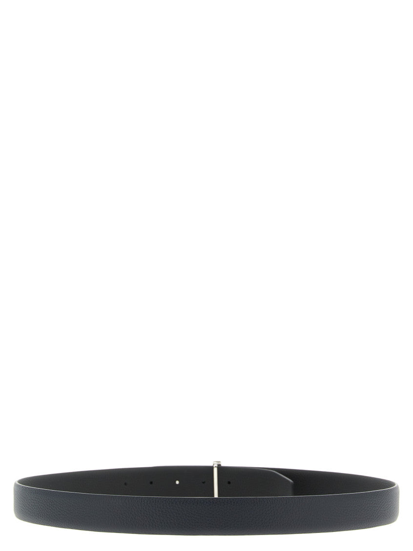 Navy Blue Hammered Reversible Textured Belt 3
