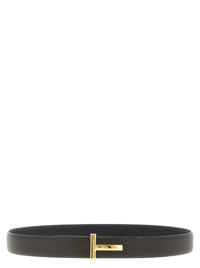 Dark Brown Hammered Reversible Textured Belt 1
