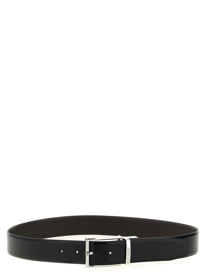 Black/Brown Reversible Textured Belt 1