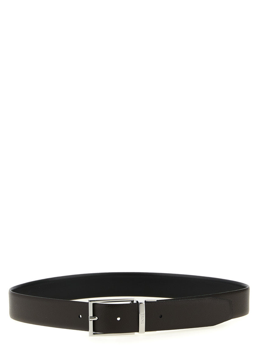Black/Brown Reversible Textured Belt 2