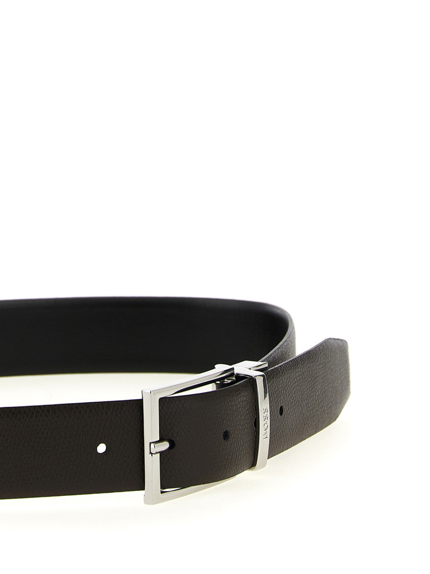 Black/Brown Reversible Textured Belt 4