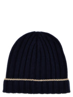 Blue Contrast line beanie 1