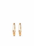 Golden Safety Pin earrings 1