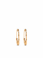 Golden Safety Pin earrings 1